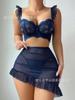 Nuevo Transfronterizo Amazon Comercio Exterior Transfronterizo Camisón Sexy de Malla Transparente Encaje Lencería Sexy Traje de Mujer