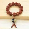 Xizang King Kong Bodhi Wen Pulseira de Contas Sementes de Bodhi Naturais 20mm Rosário de Contas de Buda Pulseira Estilo Nacional Barraca Atacado Masculino