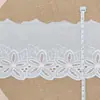 Renda Bordada de Algodão com Design Vazado de 12cm de Largura para Bainha de Saia Lolita, Acessórios de Cortina, Acessórios de Vestuário da Moda