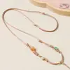 Cuerda Trenzada de Piel Encerada Hecha a Mano de Alta Gama para Jade Hetian, Cuerda Trenzada para Atar Colgantes de Jade Esmeralda, Cuerda para Collar de Ámbar y Jade Hetian Dorada