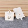 6x 6cm Tarjeta de Anillo Coreana Cartón Anillo para Dedo Empaque Tarjeta de Anillo Anillo de Cola Tarjeta Plegable Colgable Logo Imprimible