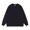 Otoño 2025 Transfronterizo Algodón Puro Cuello Redondo Manga Larga Camiseta Unisex Juventud Ropa de Trabajo Logo Camiseta de Manga Larga Personalización