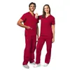 Ropa de quirófano transfronteriza, traje de enfermera, ropa de aislamiento para operador, uniforme de trabajo para salón de belleza y hospital estomatológico, ropa para lavarse las manos