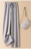 Pantalones de pierna ancha de punto populares en transmisión en vivo para mujer, primavera y otoño, cruzados, adelgazantes, rectos, de cintura alta, con cordón, estilo mopa
