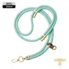 Cordón de alta gama original para teléfono móvil de 8 MM resistente para colgar en el cuello ajustable para exteriores anti-pérdida cuerda trenzada para muñeca dorada