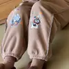 Pantalones Deportivos Casuales Nuevos de Otoño e Invierno para Niños Niños, Pantalones Jogger Gruesos de Costilla Forrados de Polar para Niñas Jóvenes, Pantalones Calientes