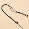 Cordón Sencillo para Collar Adecuado para Usar Joyería Dorada, Cordón para Colgante DIY, Correa de Cuello Trenzada Semi-Terminada, Ajustable