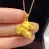Pingente de Ouro Areia Vietnamita Colar Menina Coelho Xiao Luxo Acessível Design Nicho Joias Doze Zodíaco Senso de Alta Qualidade Feminino
