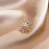 Broche Feminino Elegante com Laço Simples da Coreia do Sul, Fivela Antirreflexo, Alfinete Fixo para Roupas, Suéter, Terno, Pin de Fivela, Joia