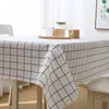 Mantel a Cuadros Estilo Nórdico Minimalista de Moda Impermeable y Fácil de Limpiar Cubierta de Mesa de Peva Tapete de Mesa a Prueba de Aceite Mantel