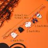 Pulsera combinada de Halloween con cabeza de calabaza, araña, murciélago, casa fantasma, calavera, decoración navideña, pulsera creativa