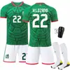 2526 Uniforme de Fútbol Local de México Jersey de Hernández 14 Traje de Uniforme de Equipo Loserano de Álvarez