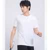 Conjunto Esportivo Masculino Manga Curta Shorts Secagem Rápida Respirável Seda de Gelo Roupas de Treino Corrida Verão Atacado Linho Estilo Old Money