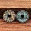 Venta al por mayor de fábrica de varias monedas antiguas de latón, Kaiyuan Tongbao, monedas Tianshi Shan Gui, monedas antiguas y accesorios para joyería del Dios de la Riqueza