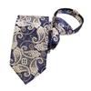 Corbata Formal para Hombre Estilo Coreano Estrecha 6cm de Ancho Patrón Retro Corbata Automática con Cremallera Easy-Pull Sin Nudo