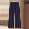 Jeans Casual Feminino Slim-Fit para Mães, Novo Estilo Primavera e Outono 2026, Calça Reta Elegante de Cintura Alta para Mulheres de Meia-Idade e Idosas
