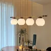 Luminária de restaurante vintage estilo francês, estilo wabi-sabi retrô americano, luminária pendente criativa de vidro de alta qualidade para balcão de bar LED
