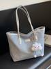 Bolso de mano informal de gran capacidad para mujer, bolso de hombro sencillo y moderno, bolso de viaje versátil para estudiantes universitarios, 2024