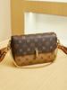 Bolsa Transversal de Ombro Feminina Barney Meizi, Nova Moda de Alto Padrão Versátil Nicho Original Bolsa Mensageira de Luxo