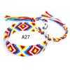 Pulseras Tejidas de Venta Caliente Europeas y Americanas, Pulseras de Amistad Arcoíris Hechas a Mano Estilo Étnico Nepalí, Joyería al por Mayor