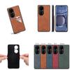 Capa de Celular Denior para Huawei P70Pro em Couro Sintético com Porta-Cartão Duplo para Mate60Pro Carteira Capa Protetora
