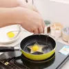 Molde para huevos, cocedor de huevos, herramienta casera de acero inoxidable para freír huevos, molde para huevos con forma de corazón, juego de moldes para bolas de arroz