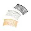 Coroa de noiva pente de cabelo de 20 dentes aço espesso de alta qualidade pente de arame acessório de cabeça atacado venda quente acessórios de cabelo acessórios diy