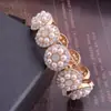 Boutique Youzun AliExpress explosão Pulseira de pérolas grandes europeia e americana pulseira de cristal acrílico requintada atacado