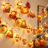 Decoração de Ano Novo Luz de Atmosfera Festival da Primavera Bênção de Ano Novo Lanterna com Caractere Pequenas Luzes Decorativas Ano do Cavalo Sem Instalação Necessária Luz Decorativa Suspensa para Atmosfera