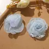 Macaron Cor Dopamina Renda Malha Rosa Flor Tridimensional DIY Acessório de Cabelo Presilha de Cabelo Alfinete Acessórios para Roupa