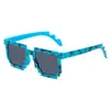2022 Nuevas Gafas a Cuadros Marseille Cleck Rojas Amarillas Moradas Azules Verdes Gafas de Fiesta Gafas de Sol Divertidas