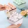 Forma de Sorvete com 8 Compartimentos para Crianças Molde DIY para Sorvete Caseiro Molde de Picolé de Grau Alimentício Molde Doméstico para Picolé