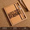 Cuaderno Patchwork de Posos de Café Ecológico Transfronterizo A5 Cuaderno de Negocios de Corcho Regalo Corporativo con Logo Personalizable