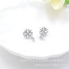 Acessórios DIY Brincos de ouro microincrustados Brincos de floco de neve Brincos de pérolas Brincos de diamante galvanizados