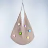 Nuevo Diseño de Nicho Bolso Tejido Coreano Estilo Perezoso Bolso Tejido Simple Bolso de Hombro Casual de Gran Capacidad para Mujer