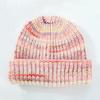 Gorro de Tricô de Lã para Mulheres no Inverno, Estilo Europeu e Americano, Versátil e Quente, Gorro de Tricô Multicor com Barra para Proteger as Orelhas para Outono e Inverno, Gorro para Clima Frio