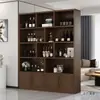 Gabinete de Vino de Madera Maciza Gabinete de Pared para Sala de Estar Gabinete de Almacenamiento Modelo Nuevo 2026 Gabinete de Exhibición Estante de Vino para el Hogar Estante de Almacenamiento Gabinete de Almacenamiento