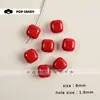 Coleção Série Vermelha de Acessórios de Laço de Material Misto, Corrente para Celular, Pingentes para Bolsa, Pingentes DIY e Contas
