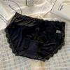 Braguitas de Encaje para Mujer Nuevas a Cuadros Transpirables Amigables con la Piel Sexy Braguitas para Mujer Cintura Media Lazo Doble Hueco Braguitas para Dama
