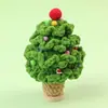 Adorno de Árbol de Navidad de Lana Tejido a Crochet Hecho a Mano de la Fábrica de Origen, Regalo Creativo, Nuevo Modelo Transfronterizo