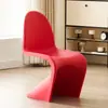 Silla Dong Chair Estilo Forma Irregular de Moda Silla de Comedor Creativa Silla Acrílica Hogar Moderno Simple Respaldo Taburete de Maquillaje Diseño