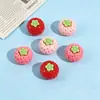 Mini Accesorios de Resina de Frutas Realistas Fresa Pinza Pequeña para el Cabello Goma para el Cabello Adorno Relleno para Juguete de Apretar