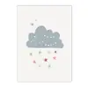 Nubes Escandinavas Arcoíris Pintura en Lienzo Arte Pintura Números Letras Sol Póster Pintura para Niños Decoración Habitación Infantil Núcleo de Pintura