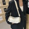 Bolso Boston estilo coreano, bolso de mano de gran capacidad, novedad 2024, bolso bandolera para mujer, color liso, informal, tipo almohada.