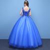 Vestido de Novia de Hilo de Colores Traje para Anfitrión de Reunión Anual Solo Vocal de Estudiante Traje para Examen de Arte Falda Tutú Vestido de Noche Largo para Mujer