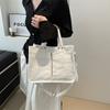 Bolsa 2024 Nova Moda Coreia do Sul Ins Grande Capacidade Estudante Ombro Bolsa de Lona Simples Crossbody Bolsa Tote Portátil