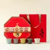 Ciudad Prohibida Regalos Culturales y Creativos Juego de Tazas de Té Cinco Bendiciones Regalo de Negocios para Clientes Souvenir de Reunión Anual de Empleados de Alta Gama