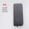 Estuche de Cuero para Guardar Tijeras, Bolso de Mano con Cierre de Cremallera, Set de Dos Tijeras de Peluquería, Cuero Artificial, Fabricante de Cuero Sintético