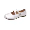 Zapatos Mary Jane Retro Franceses para Mujer 2026 Nuevo Estilo Zapatos Planos de Correa Única Poco Profundos con Suelas Suaves, Perfectos para Combinar con Faldas, Cómodos y No Cansan los Pies