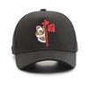 Sombrero para hombre moderno estilo chino retro letra bordada gorra de béisbol de ala curva protección solar para exteriores protección solar gorra con visera